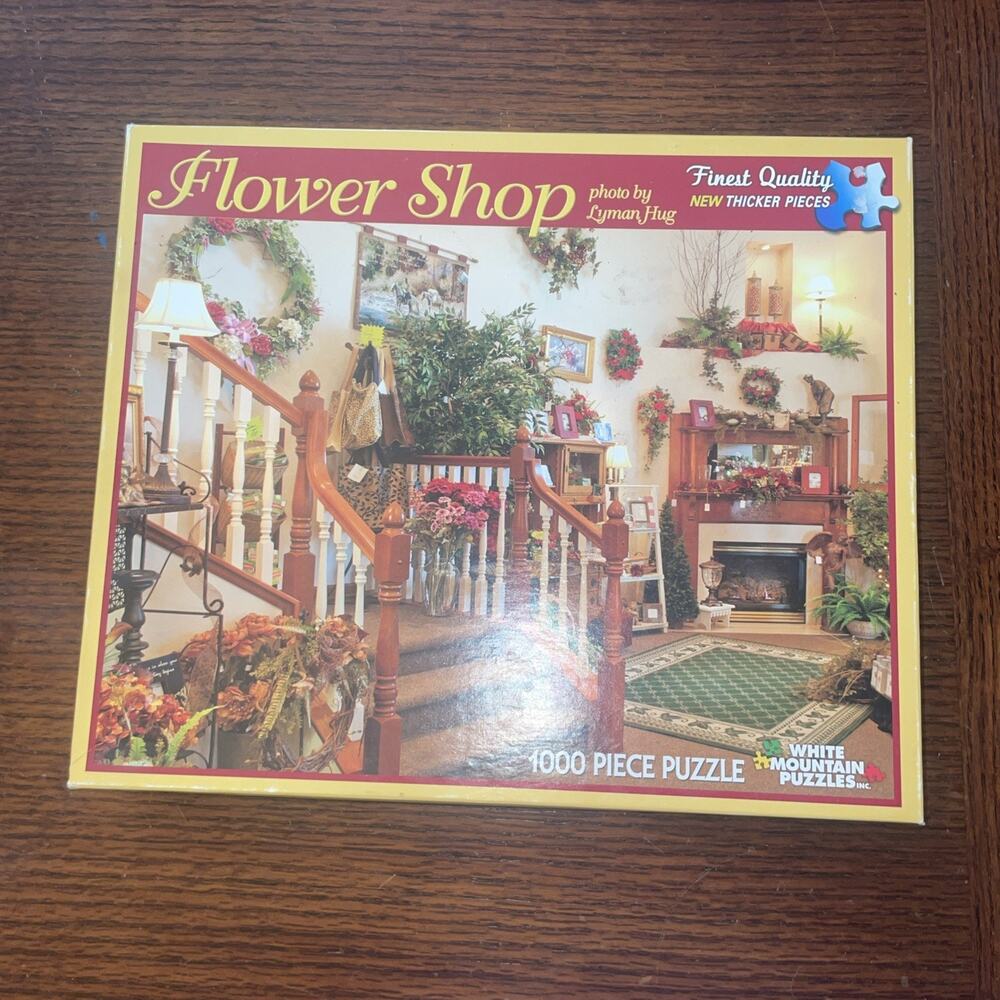 White Mountain Jigsaw Puzzle 1000 Pieces Flower Shop 2011